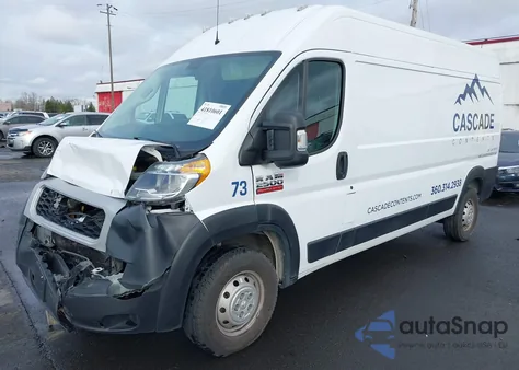 2021 Ram Promaster 2500 High Roof 159 Wb z USA, uszkodzony, nr VIN 3C6LRVDG8ME513895